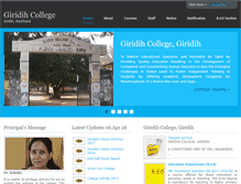 Tablet Screenshot of giridihcollege.com